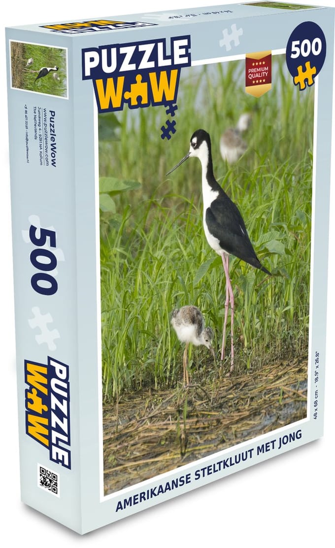Puzzel Vogel - Gras - Kuiken - Moeras - Legpuzzel - Puzzel 500 stukjes