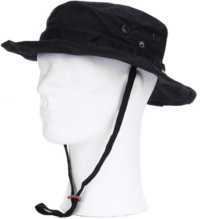 101 INC - Bush hat with memory wire (kleur: Zwart / maat: S)