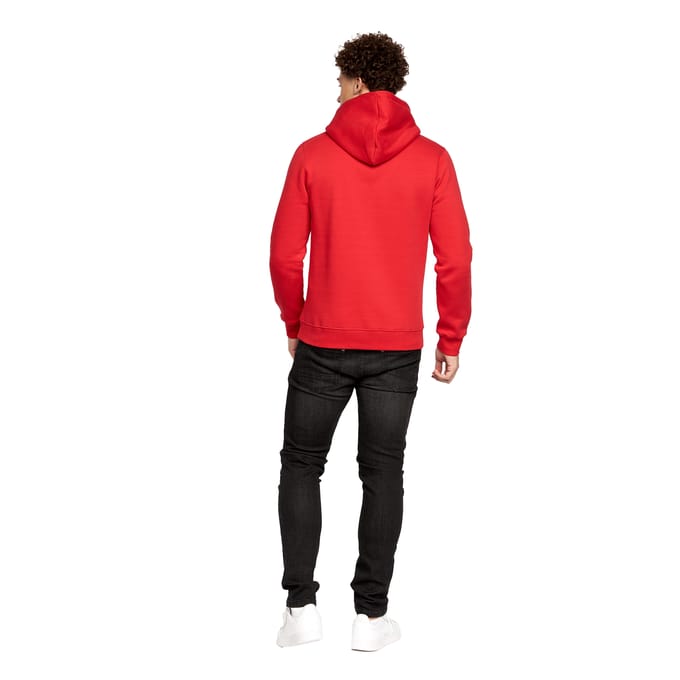 Crosshatch Heren Karver Hoodie (Rood/zwart)