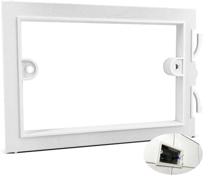Inhangframe Spoelbak - Reserveonderdeel Frame - Toilet Reparatie - Gerichte Component Vervanging - 199 x 139 mm - Wit