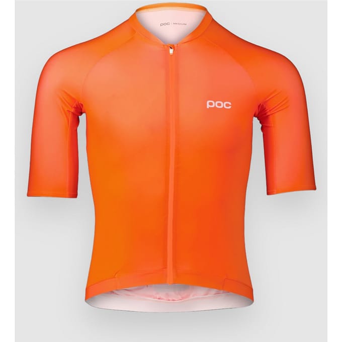 Poc Pristine Korte Mouw Wielertrui Oranje S Man