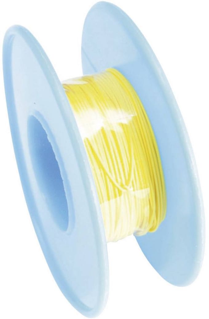 TRU COMPONENTS 1566860 Wire-wrap-draad Wire Wrap 1 x 0.05 mm² Geel 15 m
