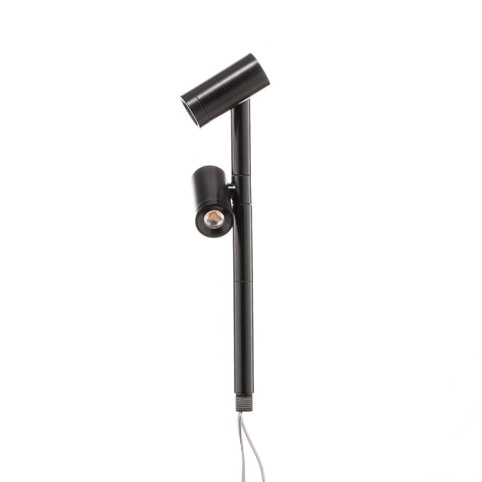 Hera LED Duo Spot 2x3 W warmwit 170 mm zwart