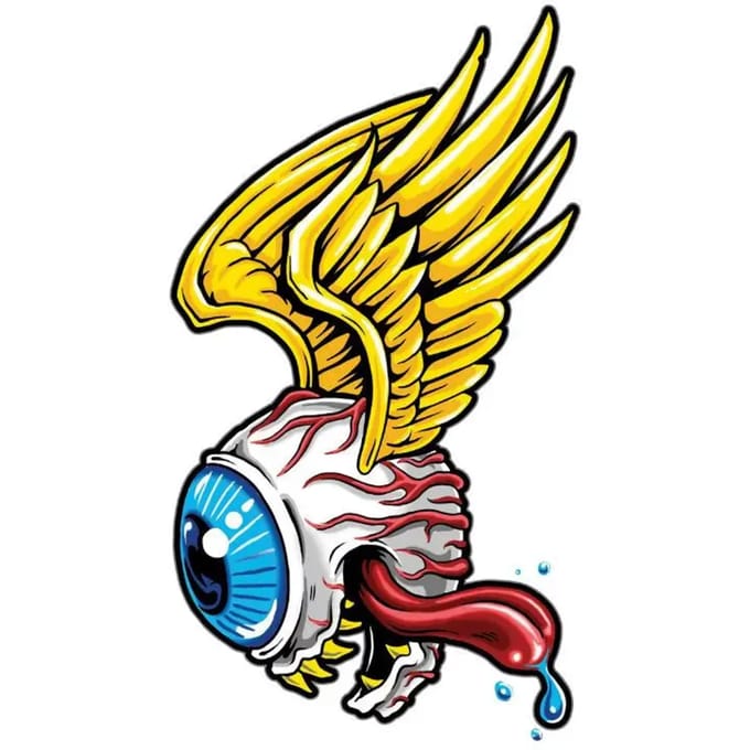 Motorfiets stickers Lethal Threat Motor Monster Eyeball