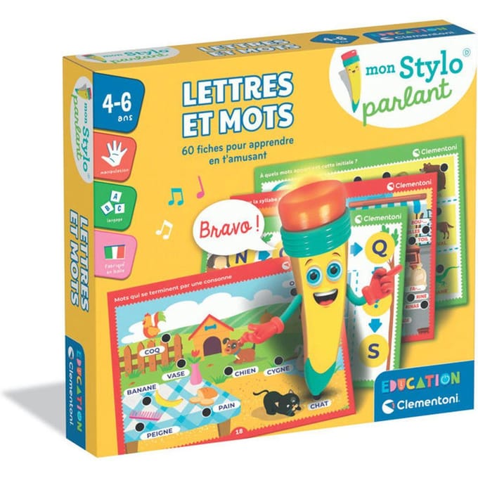 CLEMENTONI - Mon stylo parlant - Lettres et Mots - 60 activités