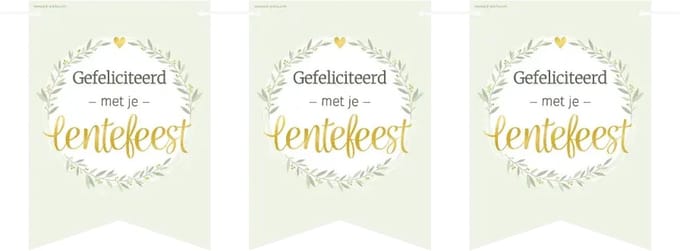 Flag banner - Lentefeest