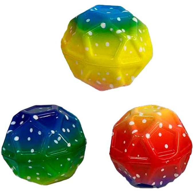 Gametime super stuiterbal regenboog 7cm 3asstd