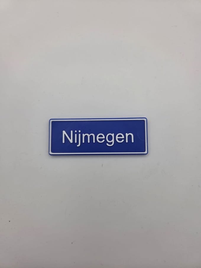 Koelkast Magneet plaatsnaam 8 X 3 CM Nijmegen