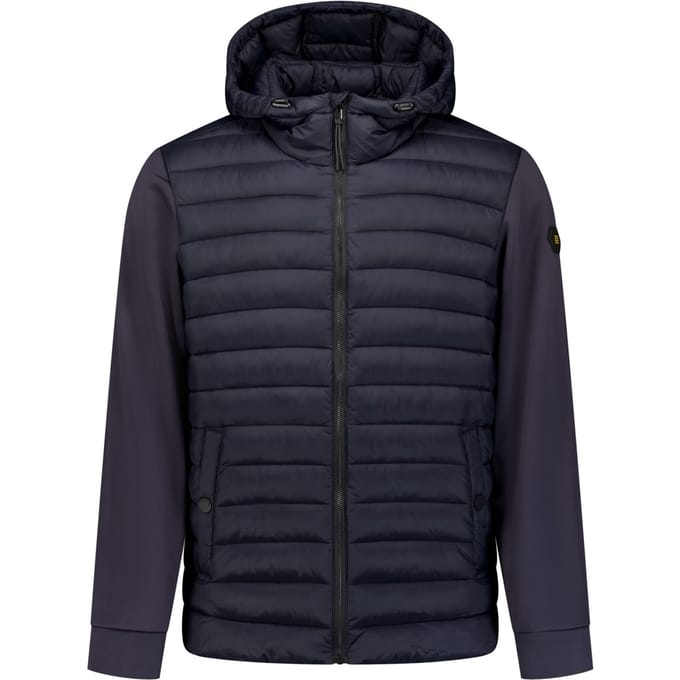 No Excess Jacket Hooded Padded Mix With Sweat Night Maat: M | Winterjassen Outlet | Heren | Blauw