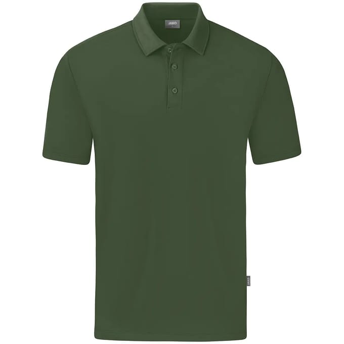 Jako Organic Polo Stretch Heren - Olijf | Maat: M