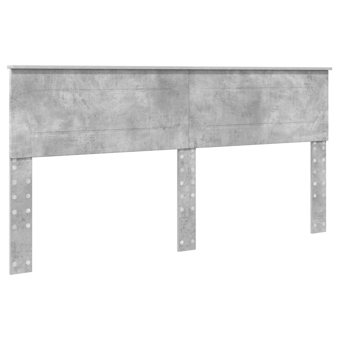 vidaXL Hoofdbord Beton Grijs Bewerkt hout