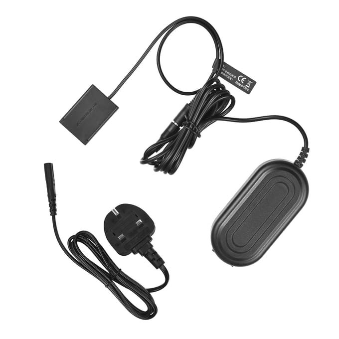 Andoer DR-110 AC Power Adapter NB-13L Dummy Batterij DC Coupler Kit Accessoire Vervanging voor Canon EU Plug gray