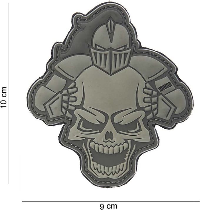 101 Inc Embleem 3D Pvc Knight Grijs  10109