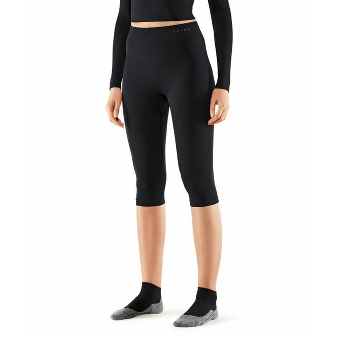 FALKE Maximum Warm 3/4 sneldrogend functioneel functioneel ondergoed dames zwart - maat XL