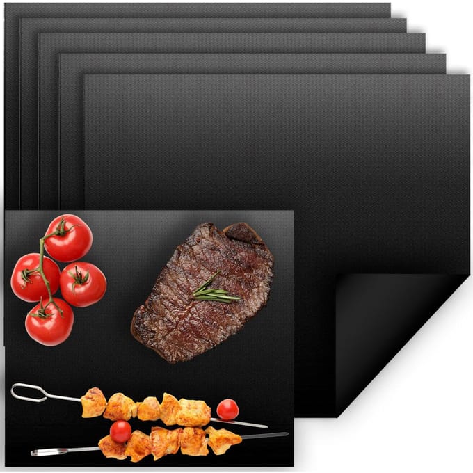 5x Teflon Grillmat - Bak- en Braadmat voor Oven & Grill
