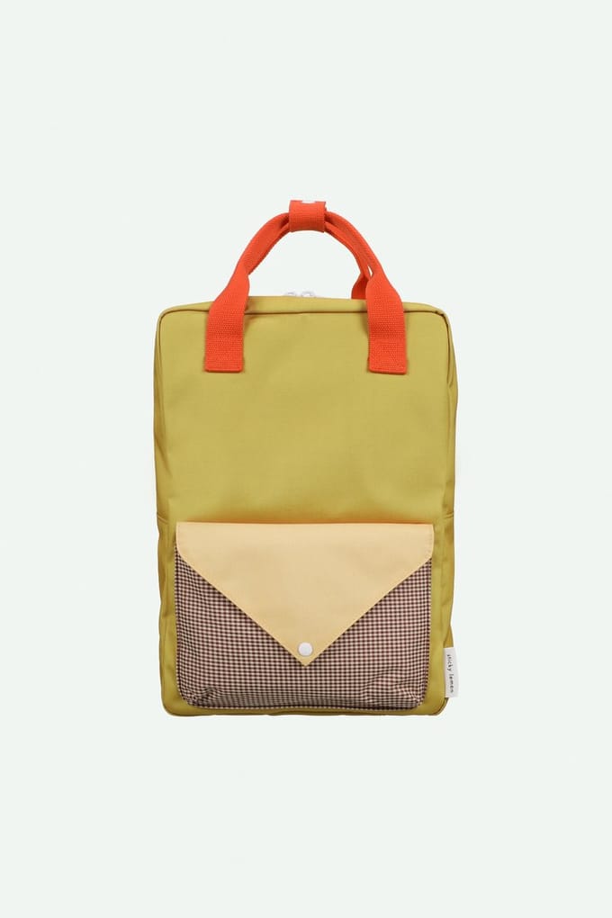 Sticky Lemon - grote rugzak - envelop - boekenworm groen