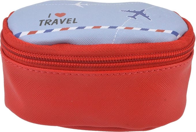 Juleeze Toilettas Dames 12x8x6 cm Rood Polyester