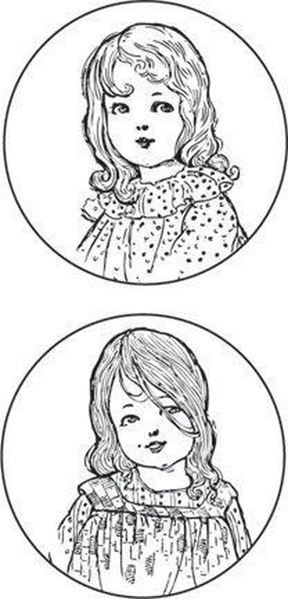 Stempel / Stamp: Transparent Marianne Design stempel: "Vintage Ladies CS0850