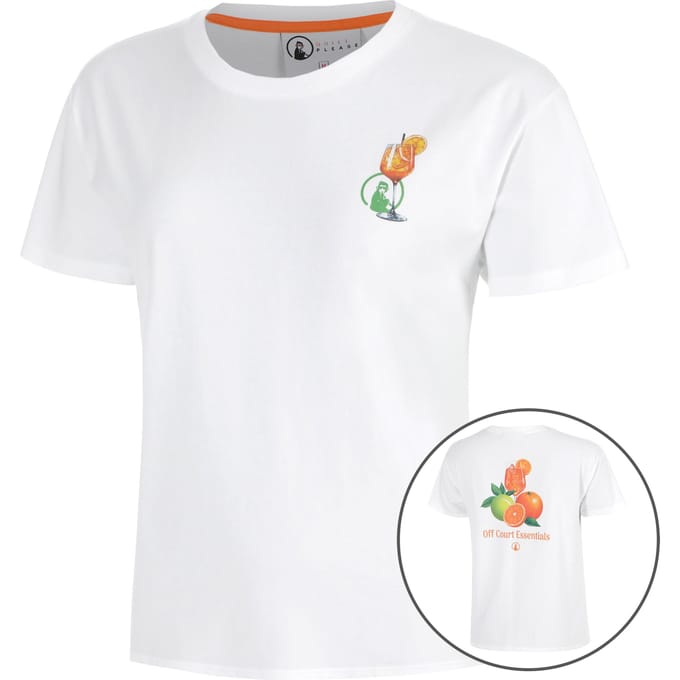 Quiet Please Joy Off Court Essentials T-shirt Dames-wit, groen