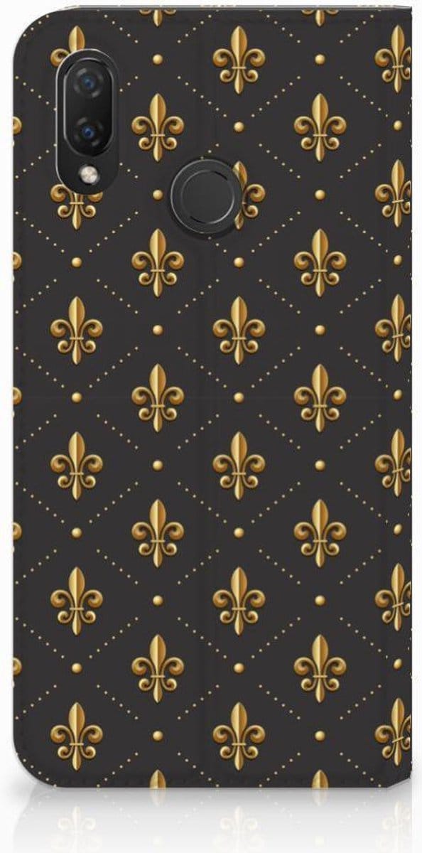 Huawei P Smart Plus Hoesje met Magneet Franse Lelie