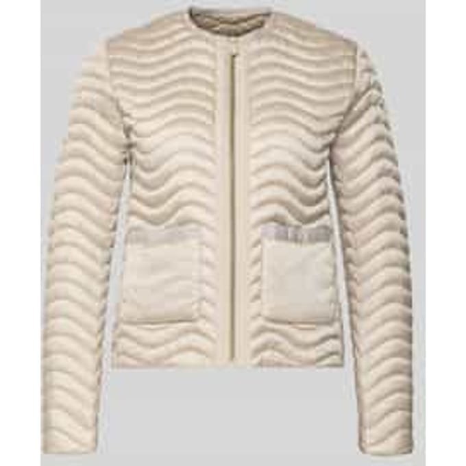 Slim fit Gewatteerd jack met opgestikte Zakken (bovenstuk) Model 'Tamina'