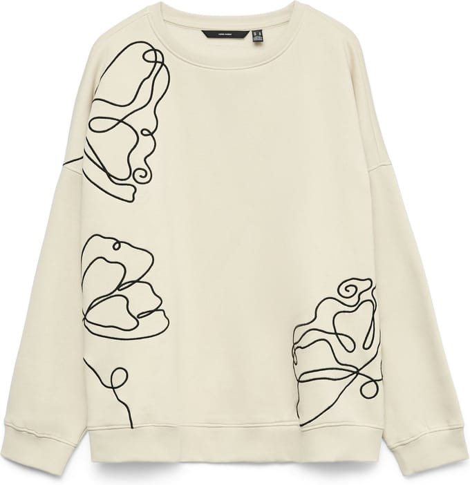 VERO MODA - VMIVALO LS OVERSIZE SWEATSHIRT JRS GA - Dames - Sweaters