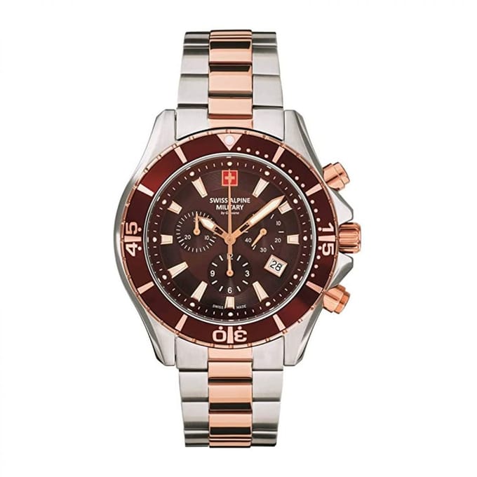 Swiss Alpine Military Quartz Chronograph 7040.9157 10ATM 44MM