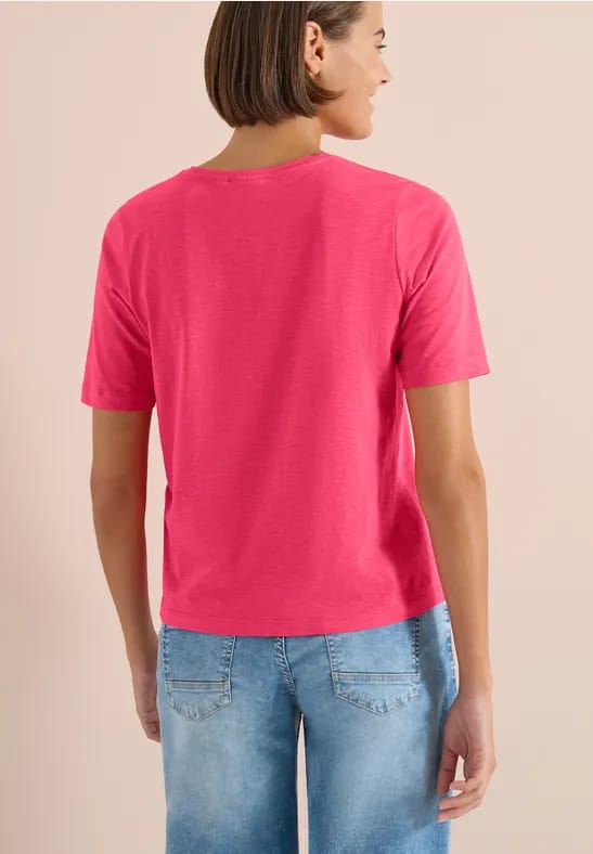 Basic Shirt met V-hals