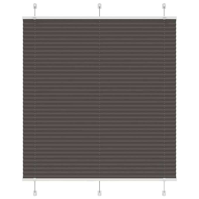 vidaXL - Plissé - rolgordijn - 120x100cm - stofbreedte - 119,4cm - polyester - zwart