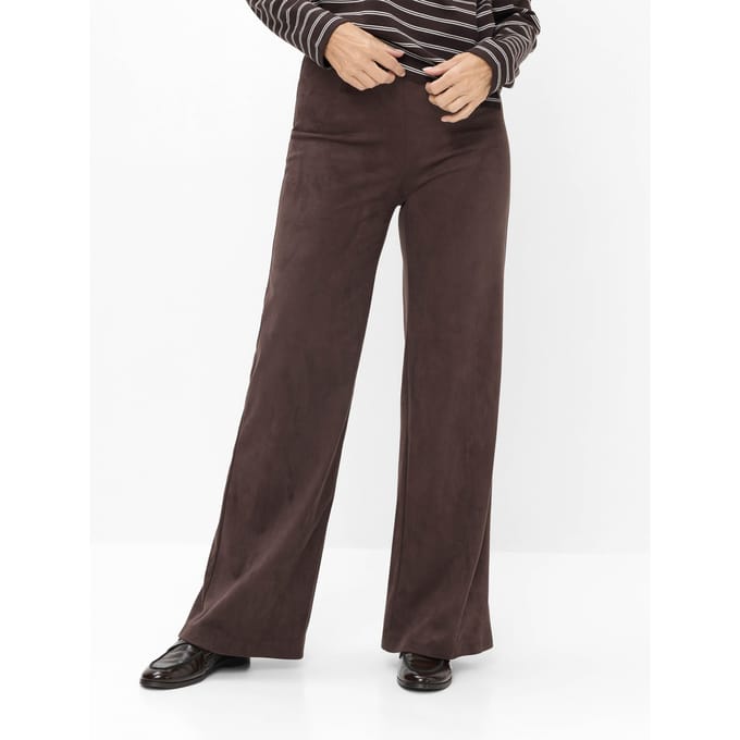 Raphaela by Brax Dames Broek  Style LILLYTH FLARED MARRONE, donkerbruin, maat 52