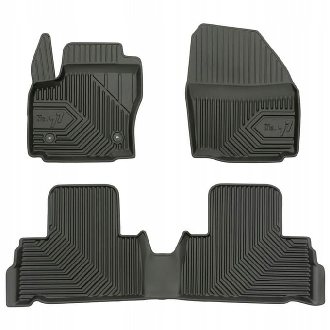 FROGUM No.77 - Automatten Set - Ford S-MAX automat - TPE rubber - Hoge beschermrand - Perfecte pasvorm