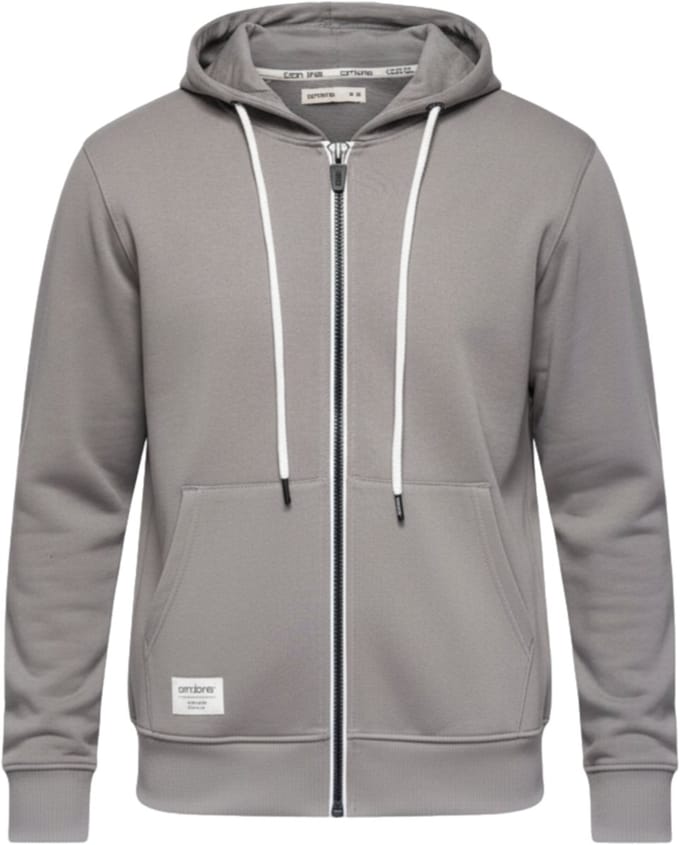 OMBRE Sweater - Regular Fit - Katoen - Lange Mouw Grijs S