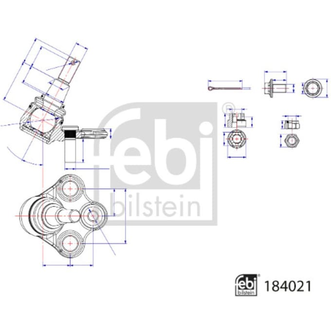 Draagarmverbinding / draagarmpen FEBI BILSTEIN 184021
