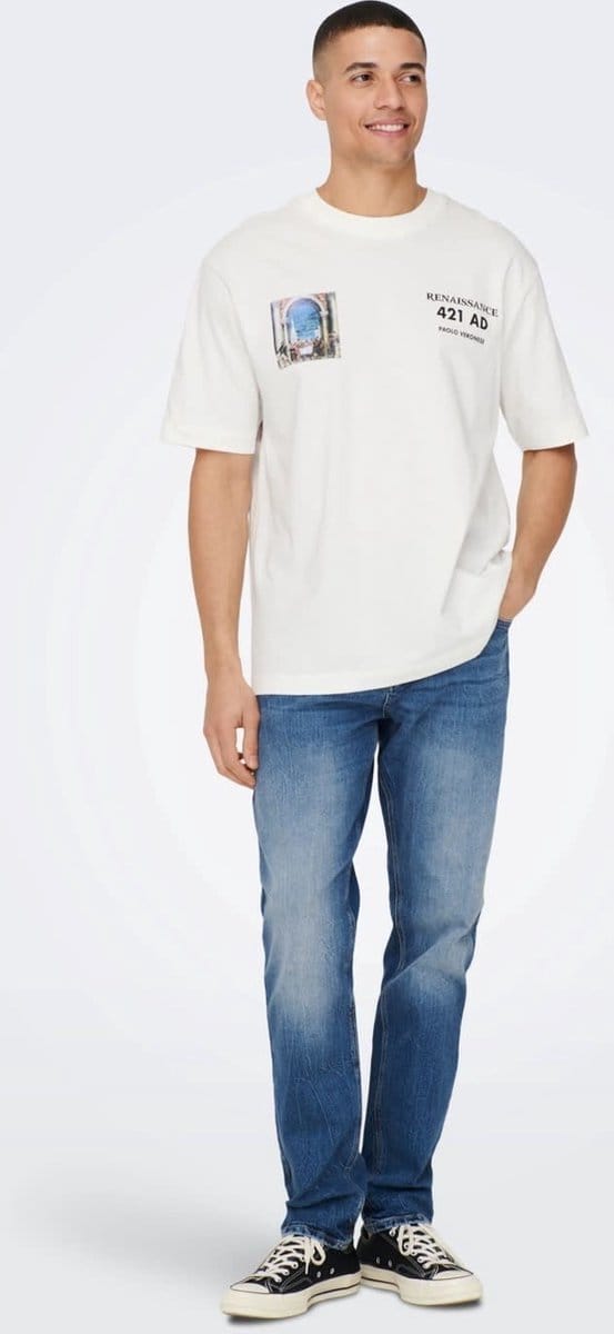 ONLY&SONS - ONSAVI COMFORT DM. BLUE 4935 JEANS NOOS - Heren - Jeans