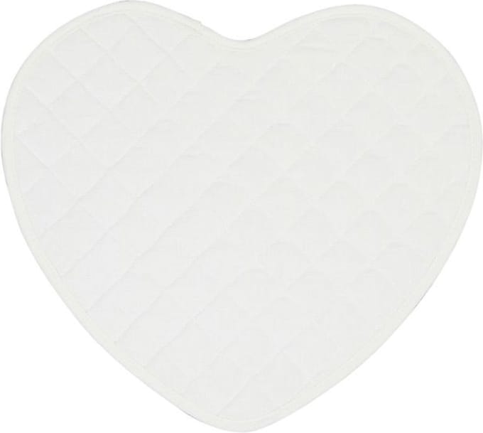 Placemat in hart vorm - hartjes placemat wit - 36 x 40 cm