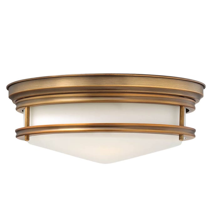 Hinkley LED Plafondlamp Hadley | 3X E27 Max 40W | IP44 | Dimbaar | Brushed Bronze