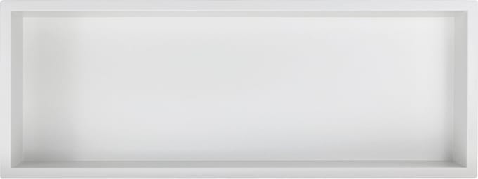 Mat Wit RVS Inbouwnis 30x90x10cm - Inbouwnis badkamer en Douche