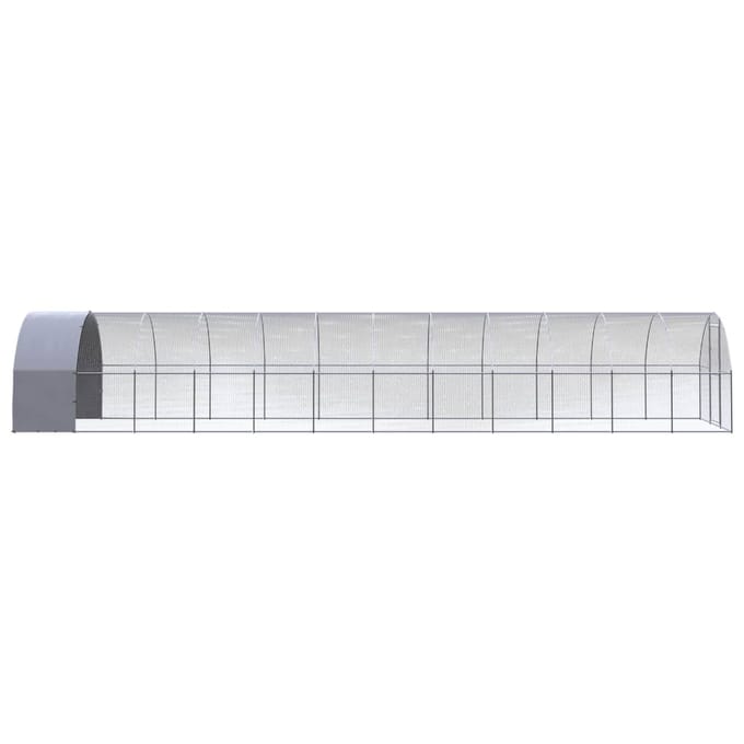 Vidaxl Buitenren Voor Kippen, 3X12X2 M, Gegalvaniseerd Staal