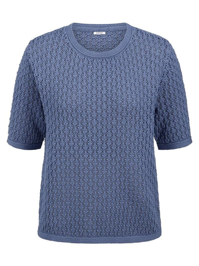 Trui ronde hals Van Peter Hahn blauw