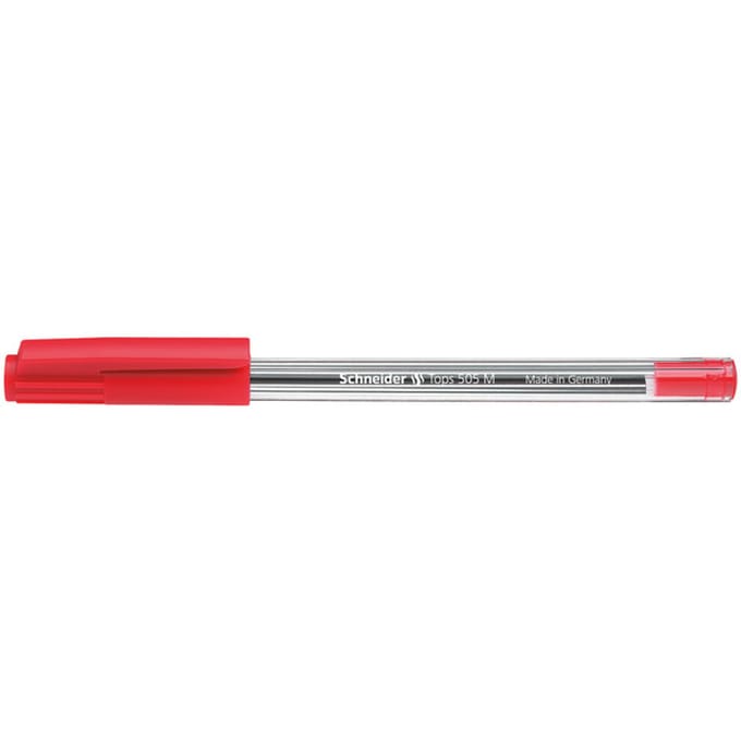 Schneider balpen - Tops 505 - penpunt M - rood - S-150602