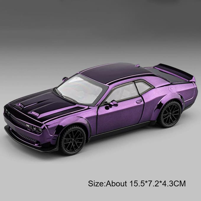 1:Modèle Réduit 32 Hellcat Charger Voiture Jouet Intérieur Exquis Modèles à Tirer en Arrière Jouets Miniatures Cadeaux d'Anniversaire