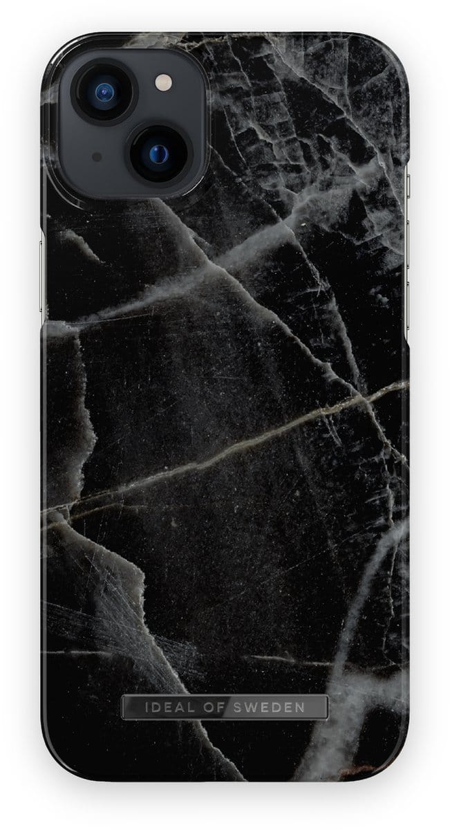 iDeal of Sweden met magnetische ringiPhone 14 Plus Black Thunder Marble