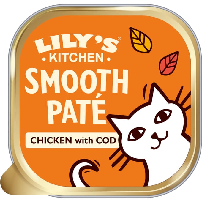 19x 85g Lily's Kitchen Smooth Paté Selection Kip & kabeljauw natvoer voor katten