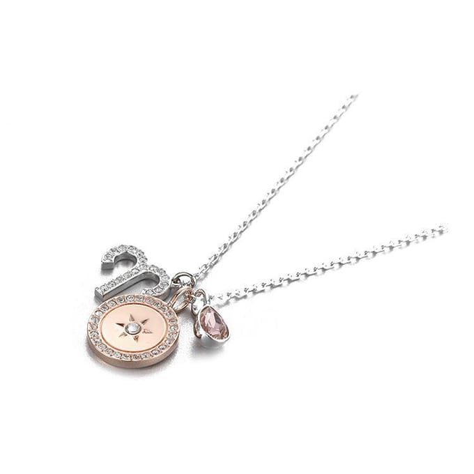 Swarovski Zodiac Ram Ketting Damesketting Roze 5349220 Box (Random Color) white