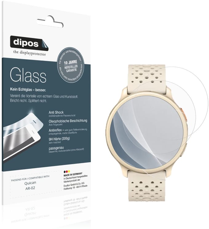 dipos – 2x Matte Pantserfolie geschikt voor Quican AR-02 | 9H Screenprotector