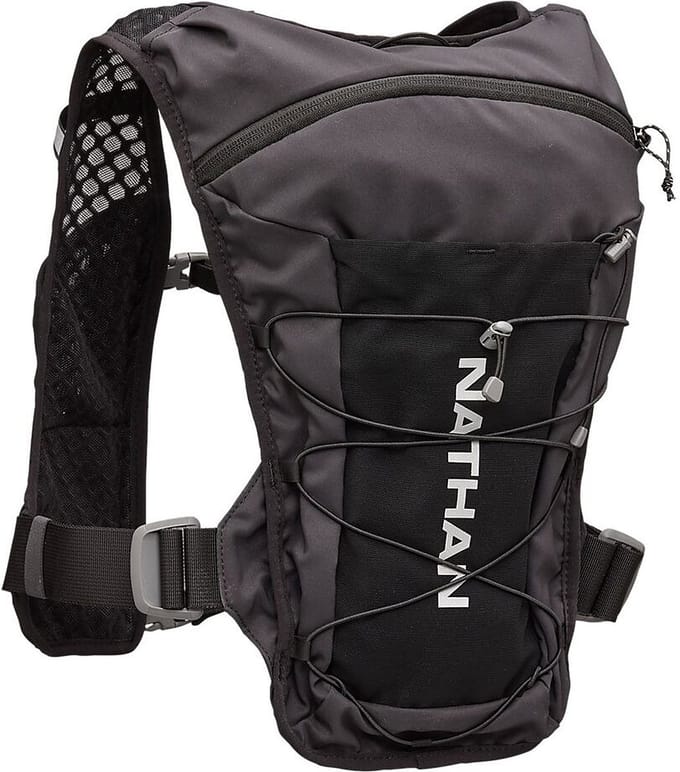 Nathan Quickstart 3.0 6 Liter Hardlooprugzak - Zwart / Zilver Reflecterend | Maat: ONE SIZE