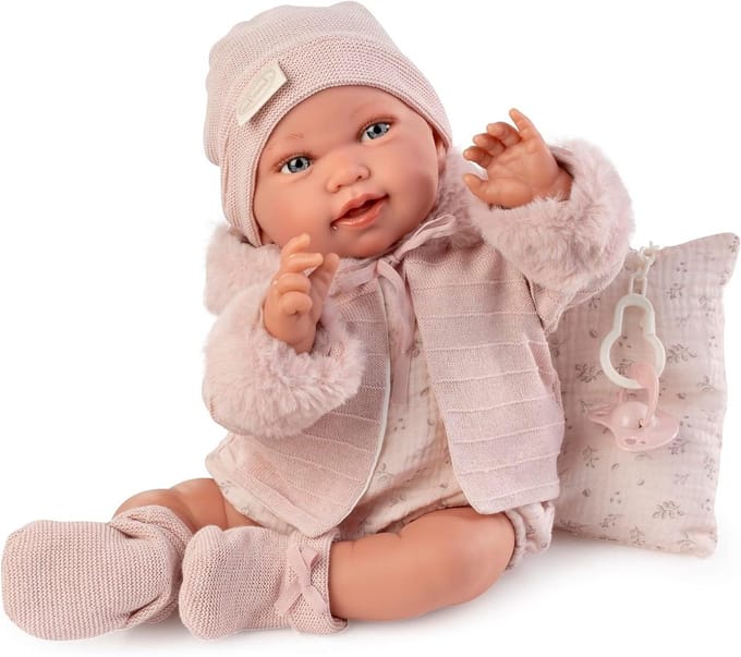 Babypop Realistisch - Zachte Pop - Rollenspel - Baby Gewicht - 42 cm - Roze