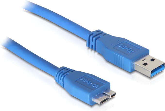 Delock Cable USB 3.0 type-A male > USB 3.0 type Micro-B male 5 m blue
