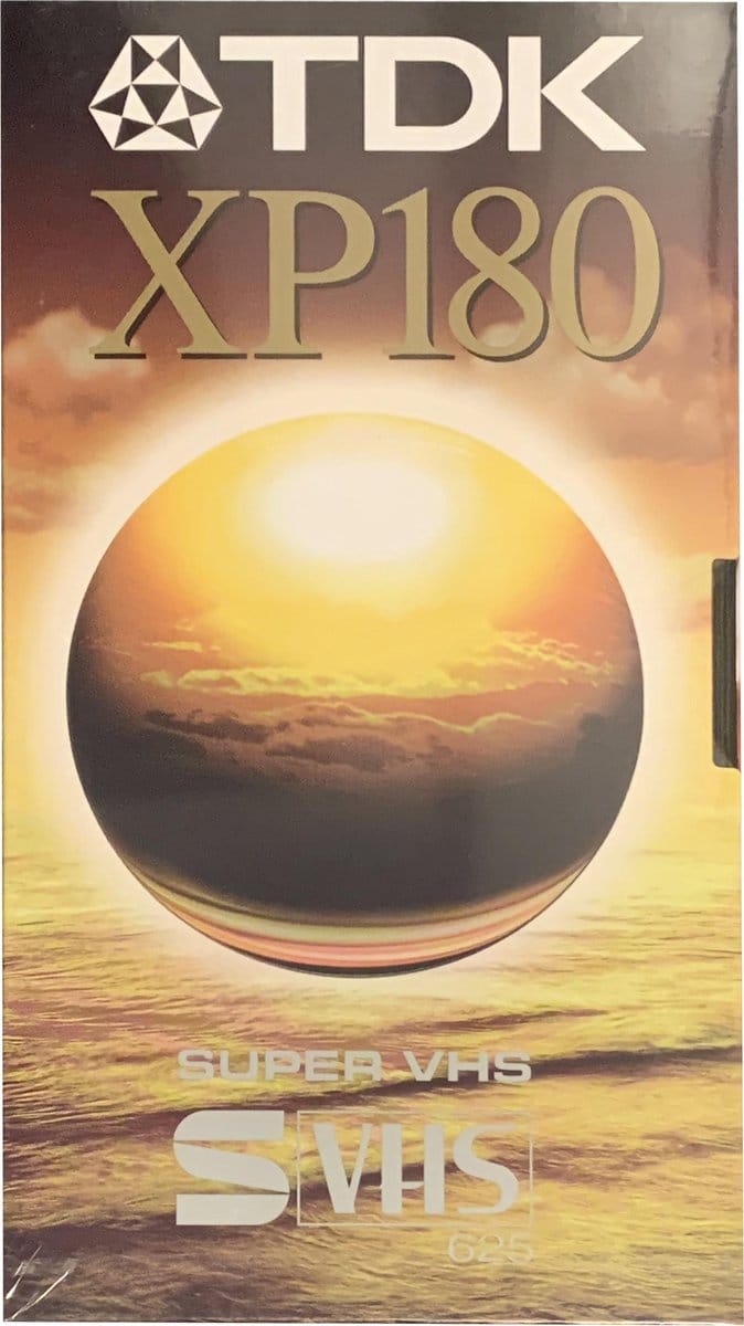 TDK XP180 Super VHS 180min 3uur / S-VHS videoband / video cassette