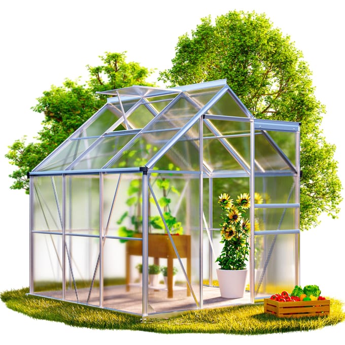 Gardebruk Tuinkas – Aluminium 3.6m² incl dakraam 190x190c – Met Fundament